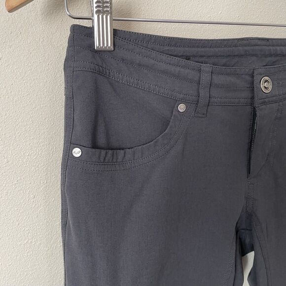 Kuhl Freeflex Roll-Up Pant Womens 4 Dark Grey Hiking Outdoors Activewear UPF - Picture 7 of 16